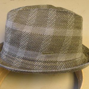 New Classic woven Kangol gray charcoal Small Fedora